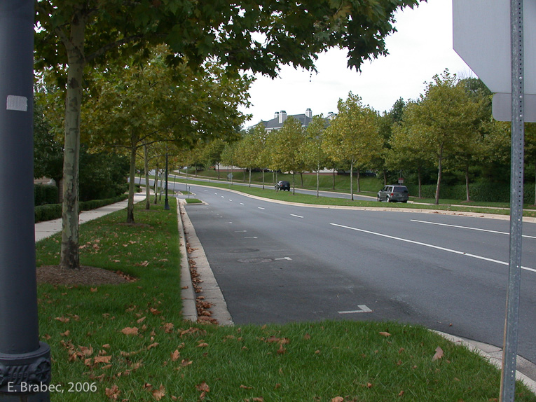 Kentlands Boulevard looking north 